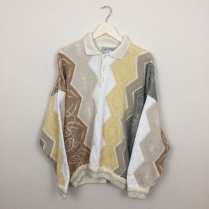 Vintage Carlo Alberto Rubgy Coogi style Sweater